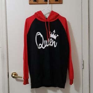 Red & Black "Queen" Hoodie
